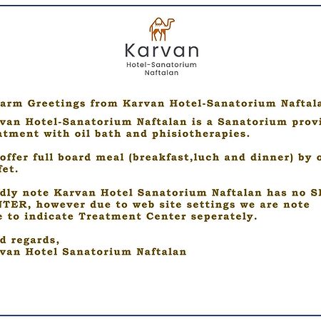 Karvan Hotel-Sanatorium Naftalan Luaran gambar